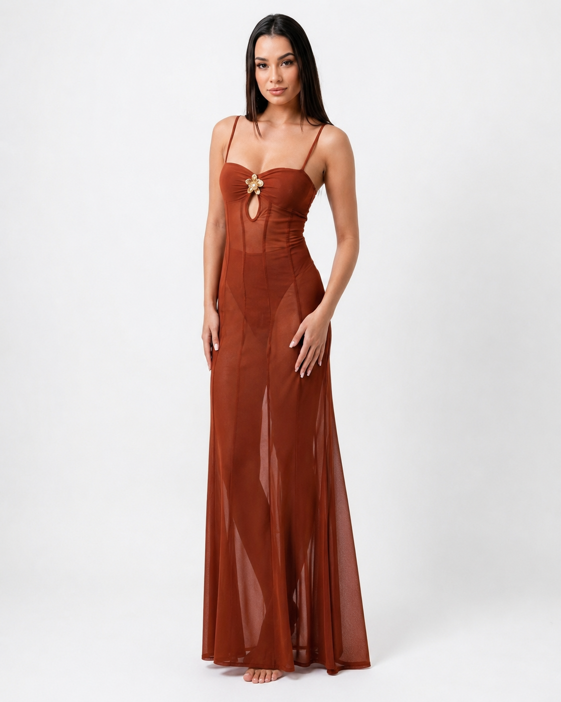 Sweetheart Neck Maxi Cami Dress